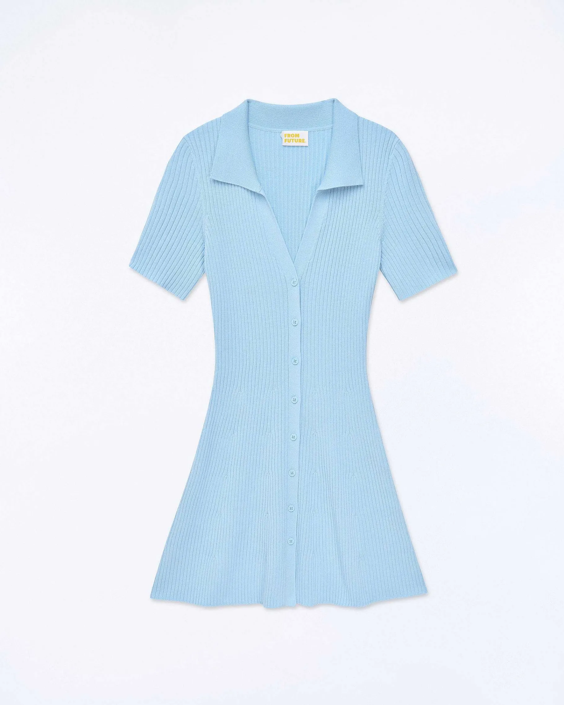 Clearance FROM FUTURE Robe Courte Manche Courte Baby Blue