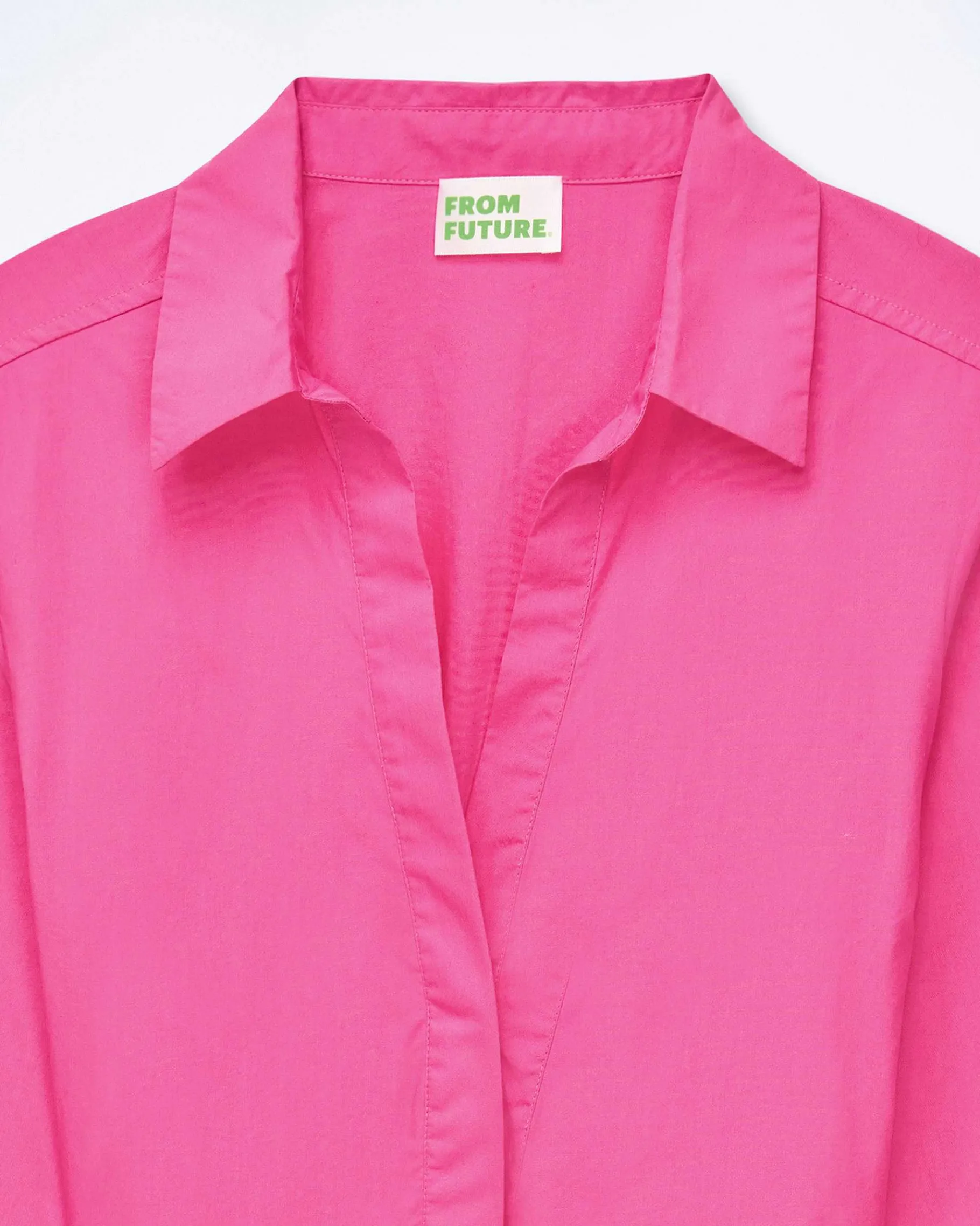FROM FUTURE Robe Courte Manche Longue Alba Disco Pink