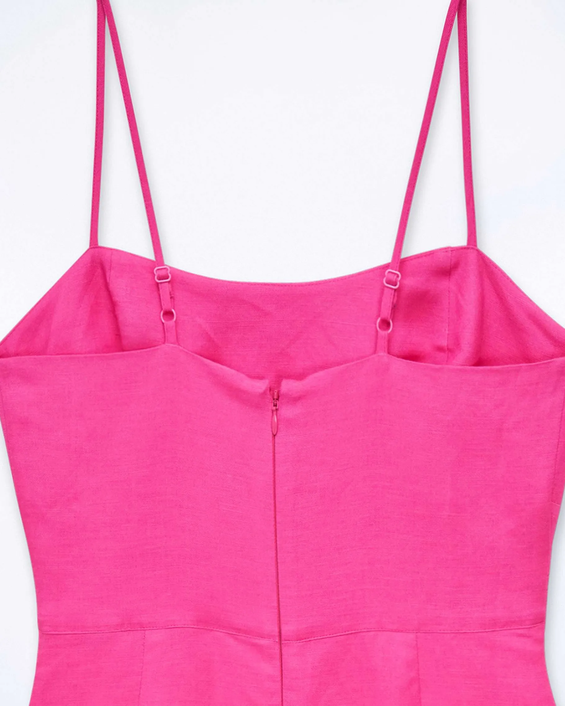 Sale FROM FUTURE Robe Longue Bretelle Disco Pink