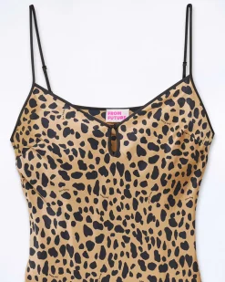 Online FROM FUTURE Robe Longue Bretelle Giula Animal Naturel