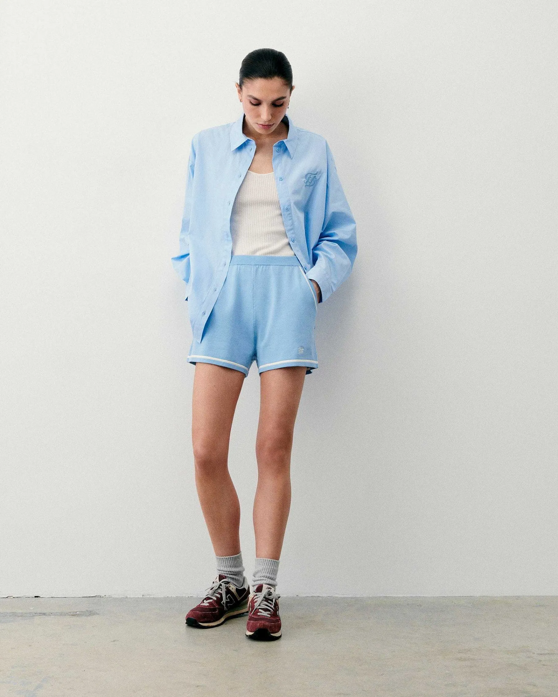 Discount FROM FUTURE Short Court Baby Blue