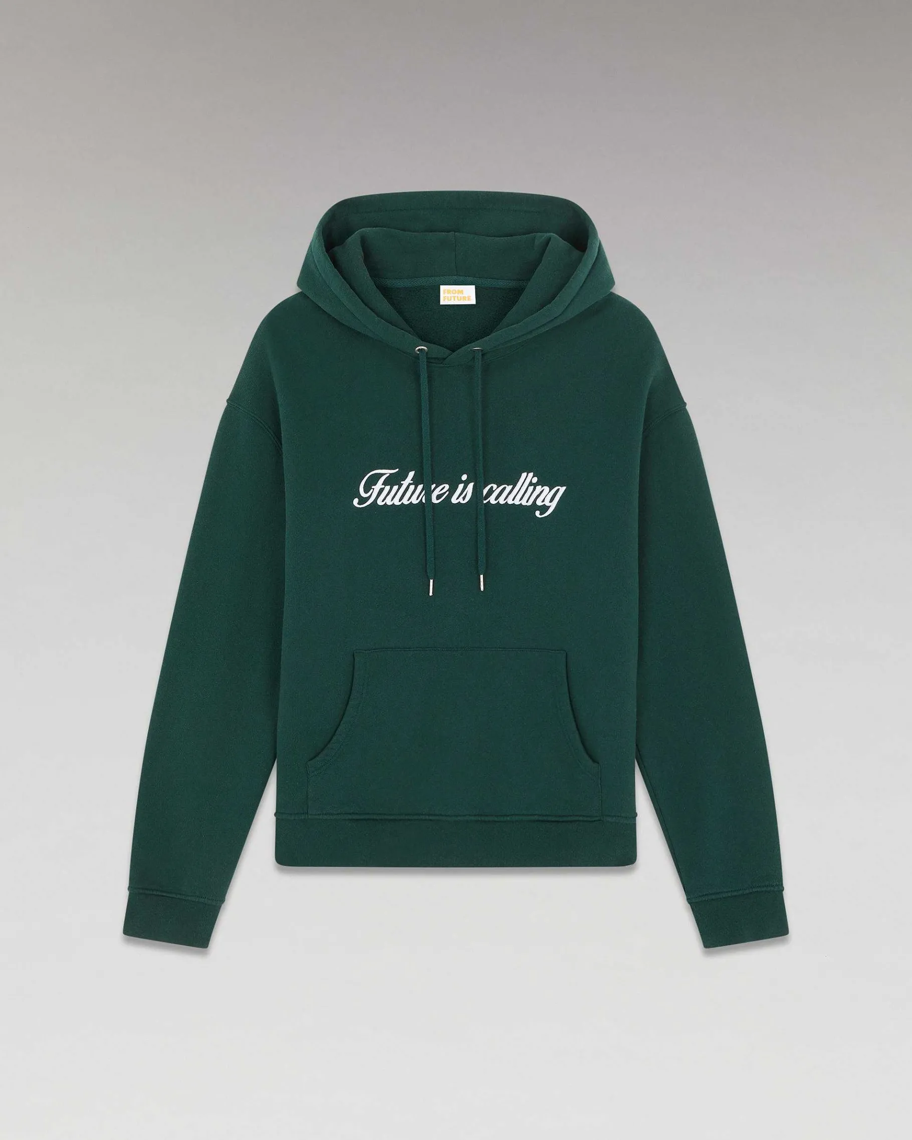 FROM FUTURE Sweatshirt Hoodie Future Is Calling Bottle Green