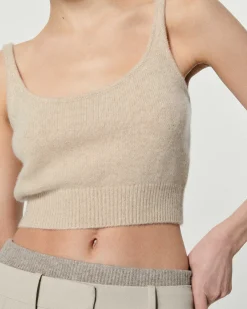 Outlet FROM FUTURE Top Brassiere Beige Chine
