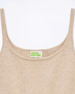 Outlet FROM FUTURE Top Brassiere Beige Chine