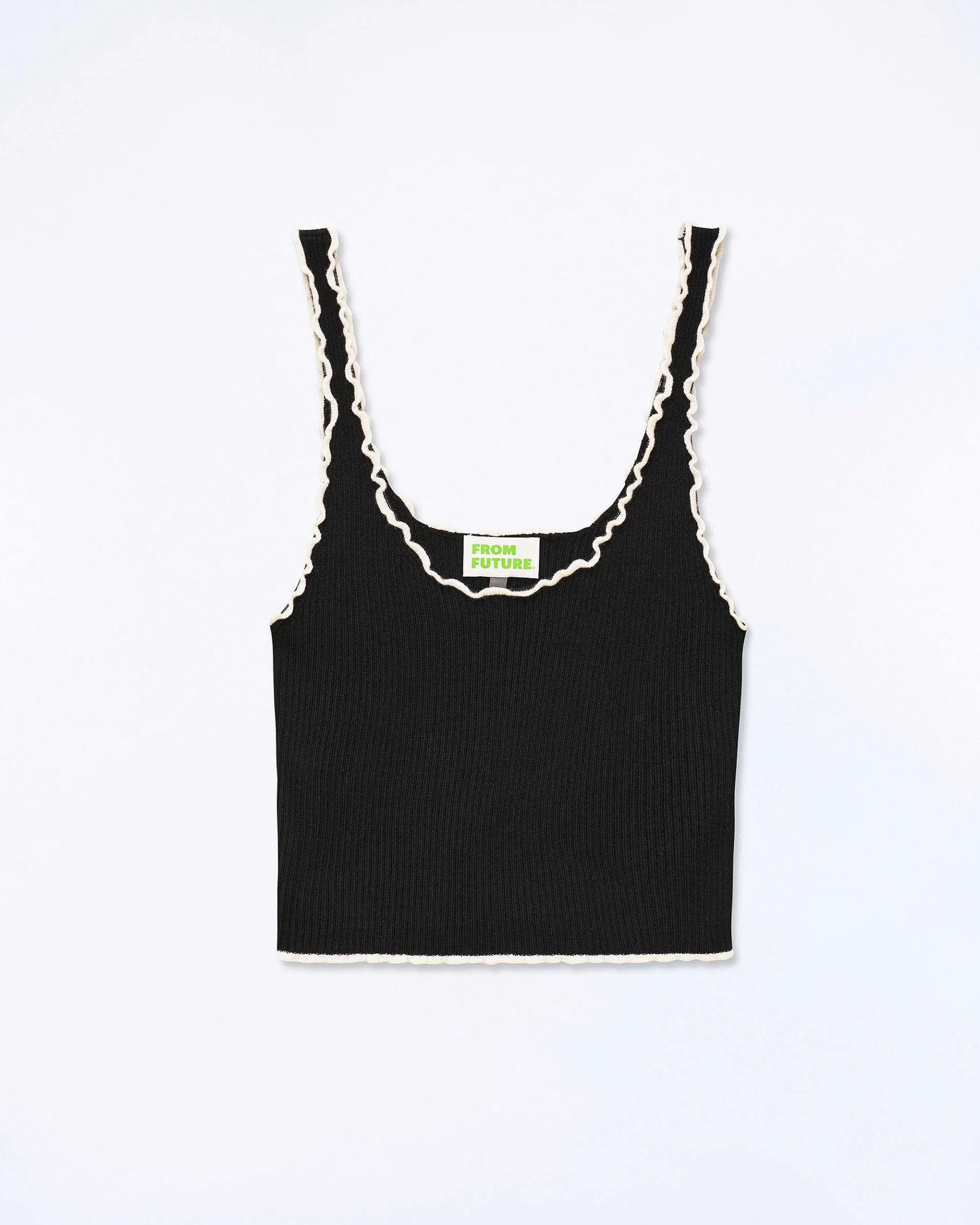 Clearance FROM FUTURE Top Brassiere Point Bourdon Bicolore Noir