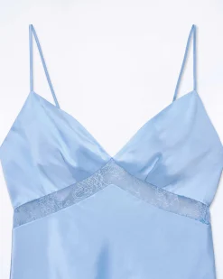 New FROM FUTURE Top Bretelle Dallia Baby Blue