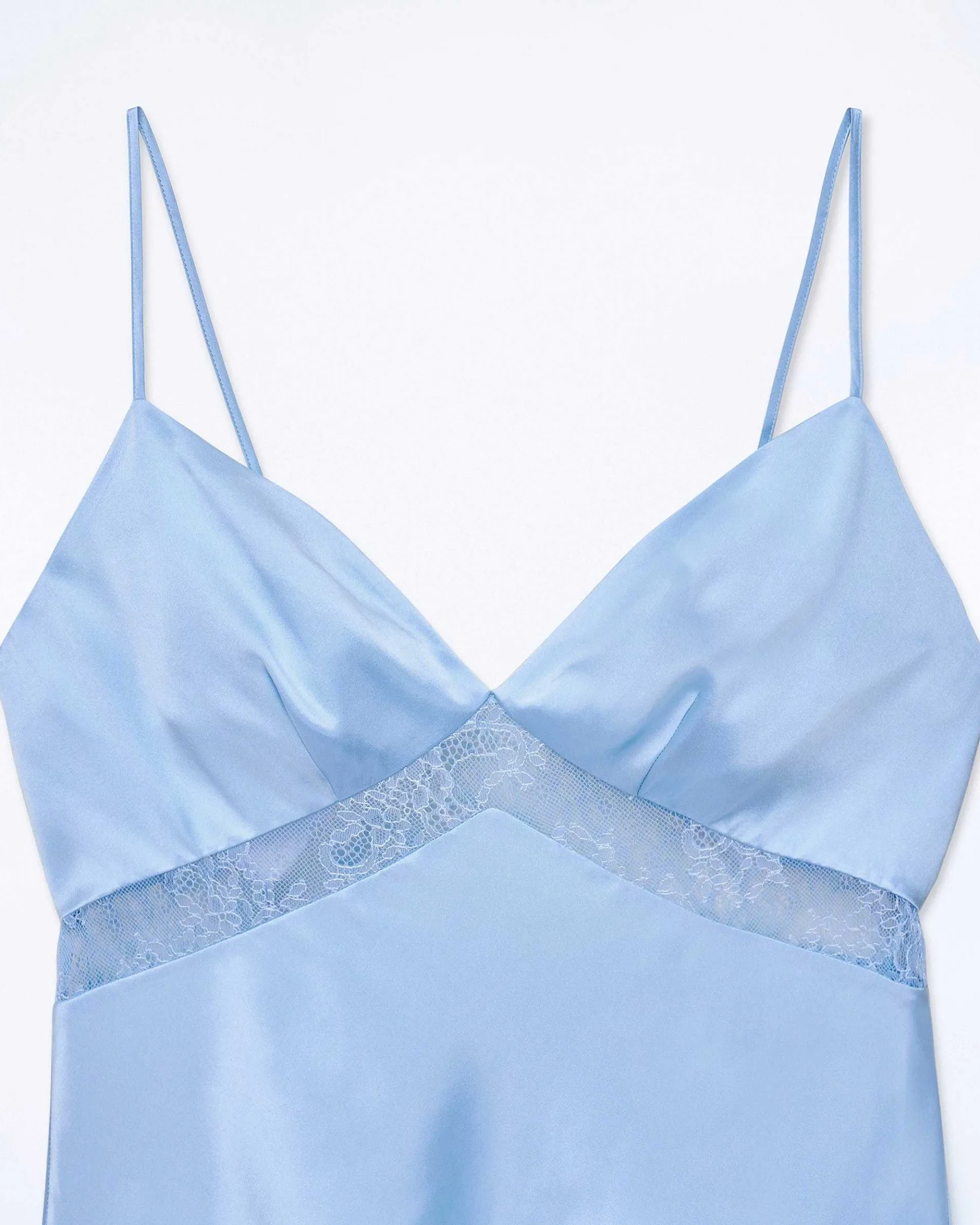 New FROM FUTURE Top Bretelle Dallia Baby Blue