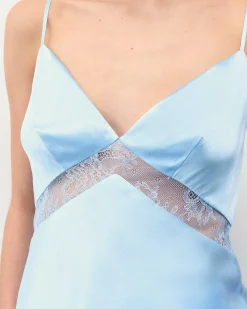 New FROM FUTURE Top Bretelle Dallia Baby Blue