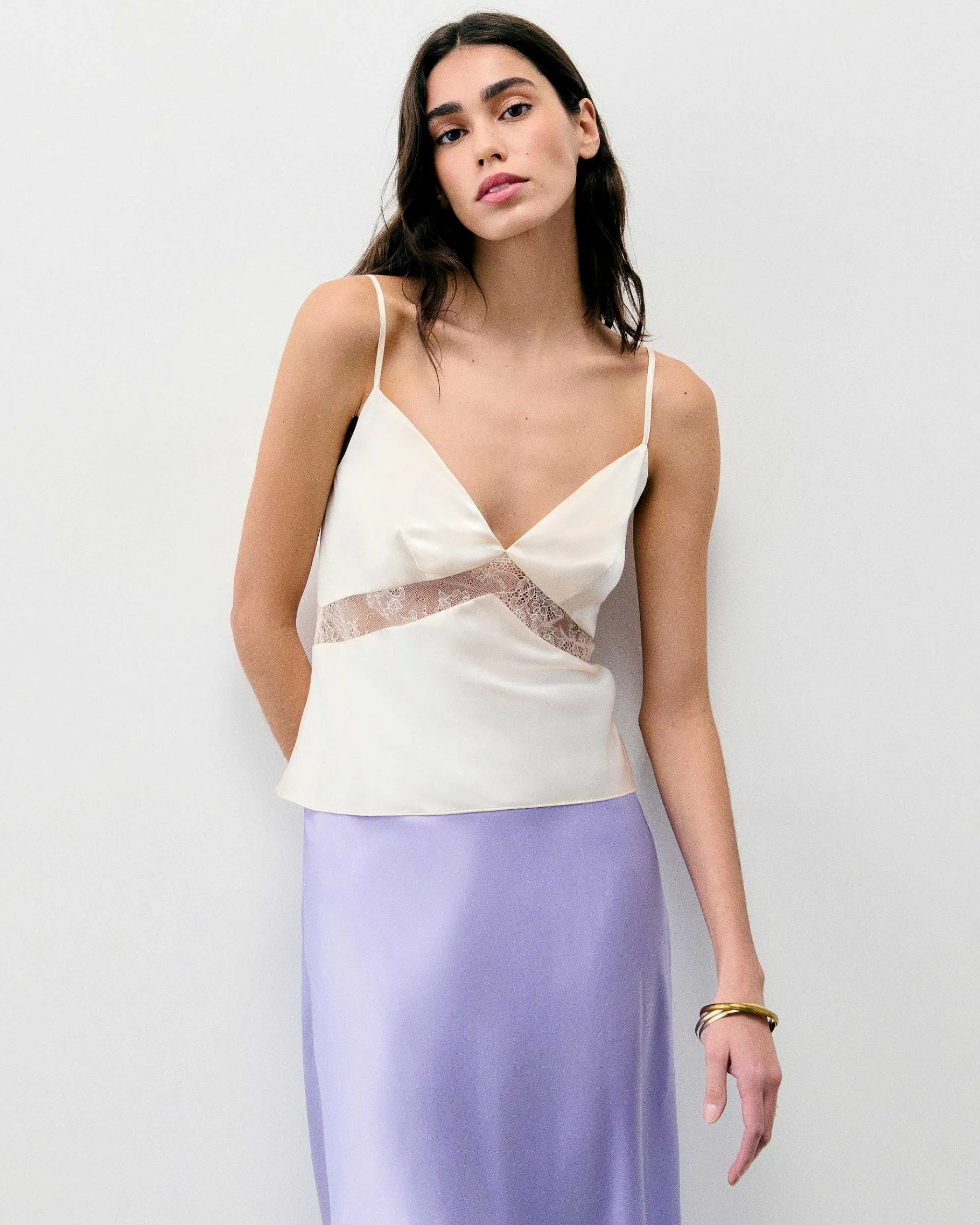 Clearance FROM FUTURE Top Bretelle Dallia Champagne