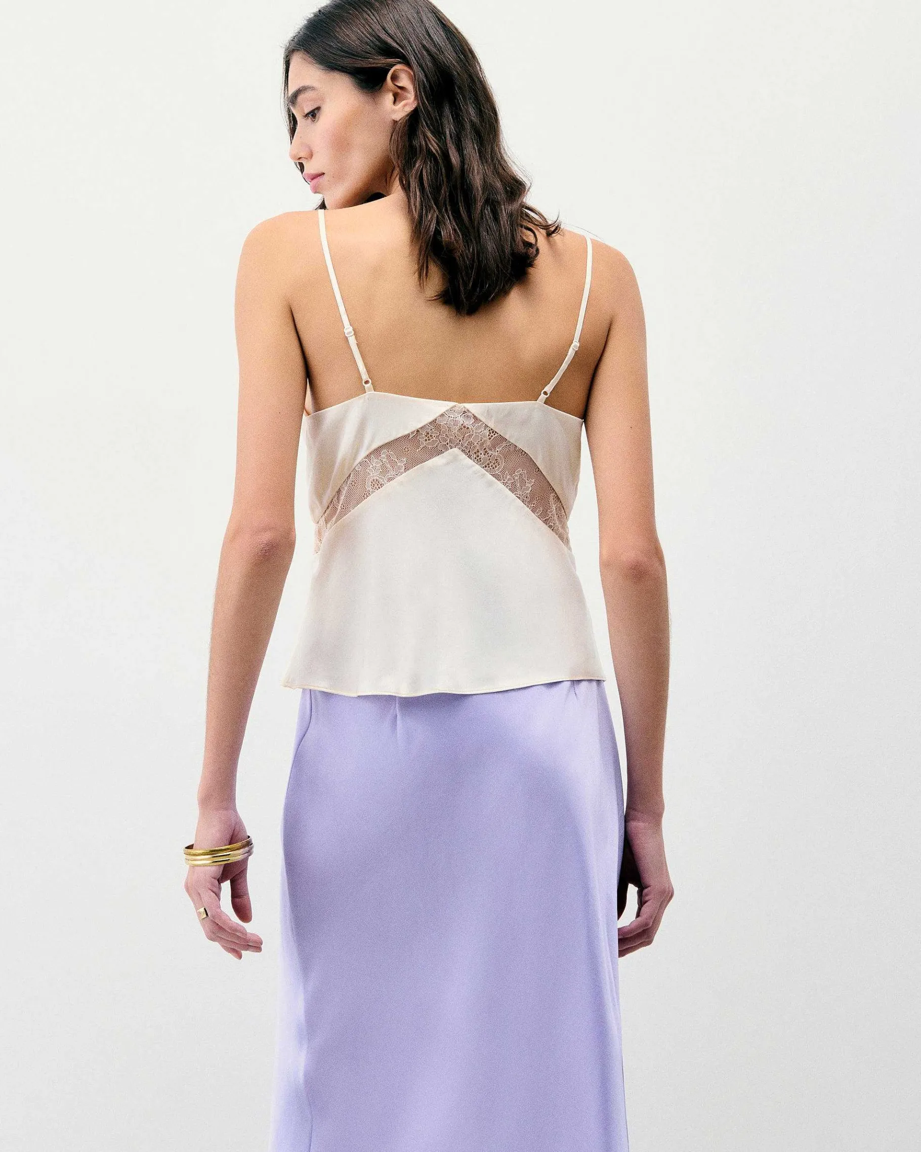 Clearance FROM FUTURE Top Bretelle Dallia Champagne