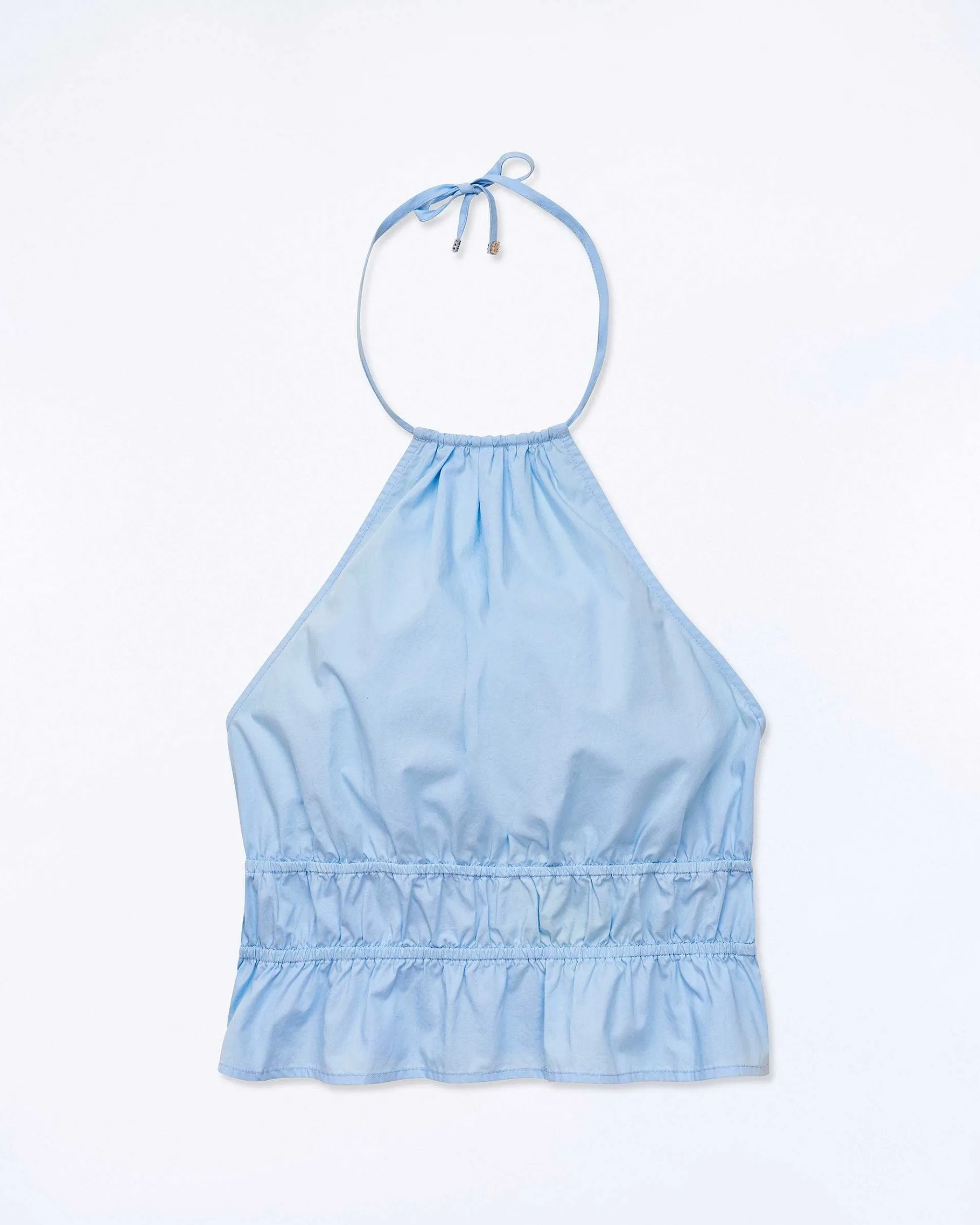 Best FROM FUTURE Top Bretelle Popeline Baby Blue