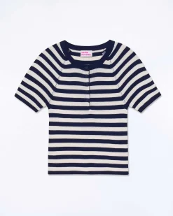 Hot FROM FUTURE Top Manches Courtes Navy