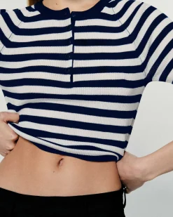 Hot FROM FUTURE Top Manches Courtes Navy