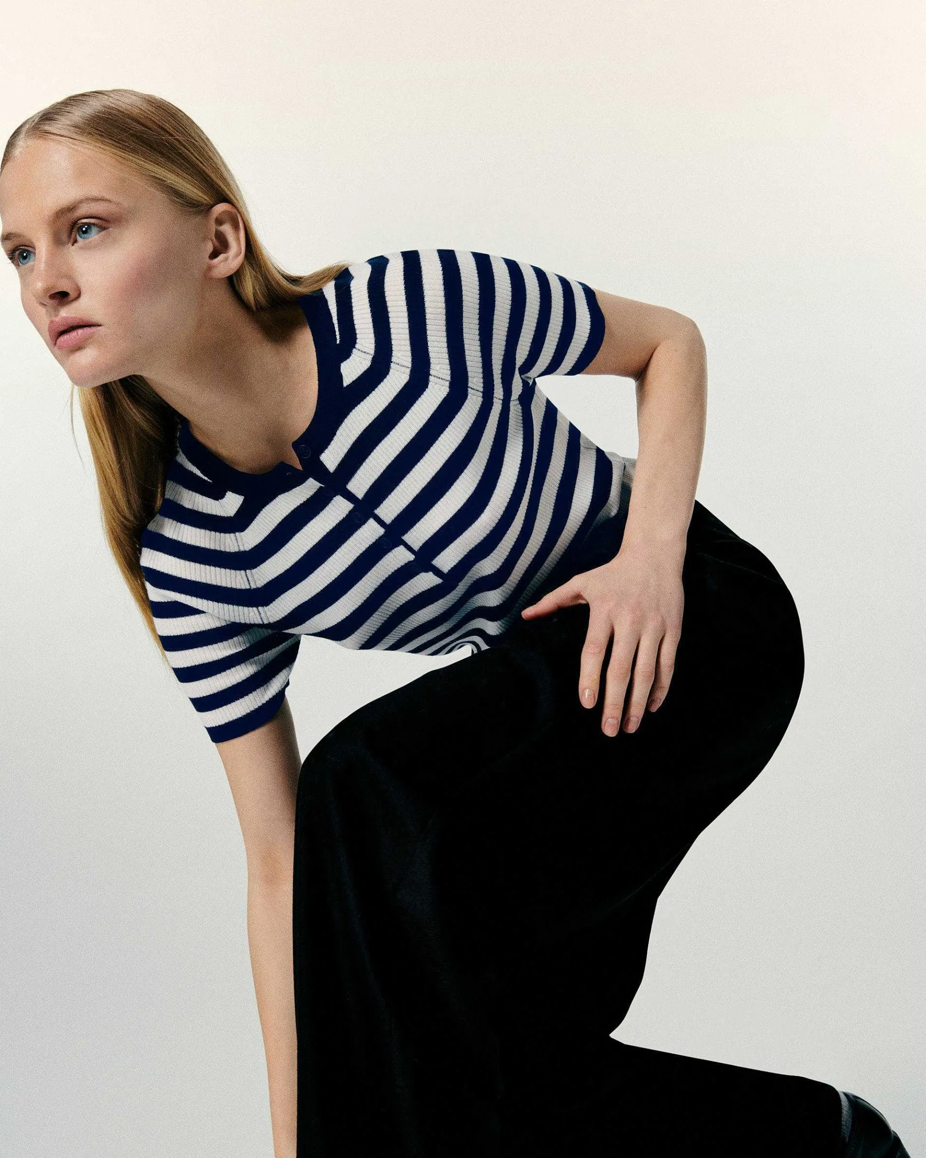 Hot FROM FUTURE Top Manches Courtes Navy