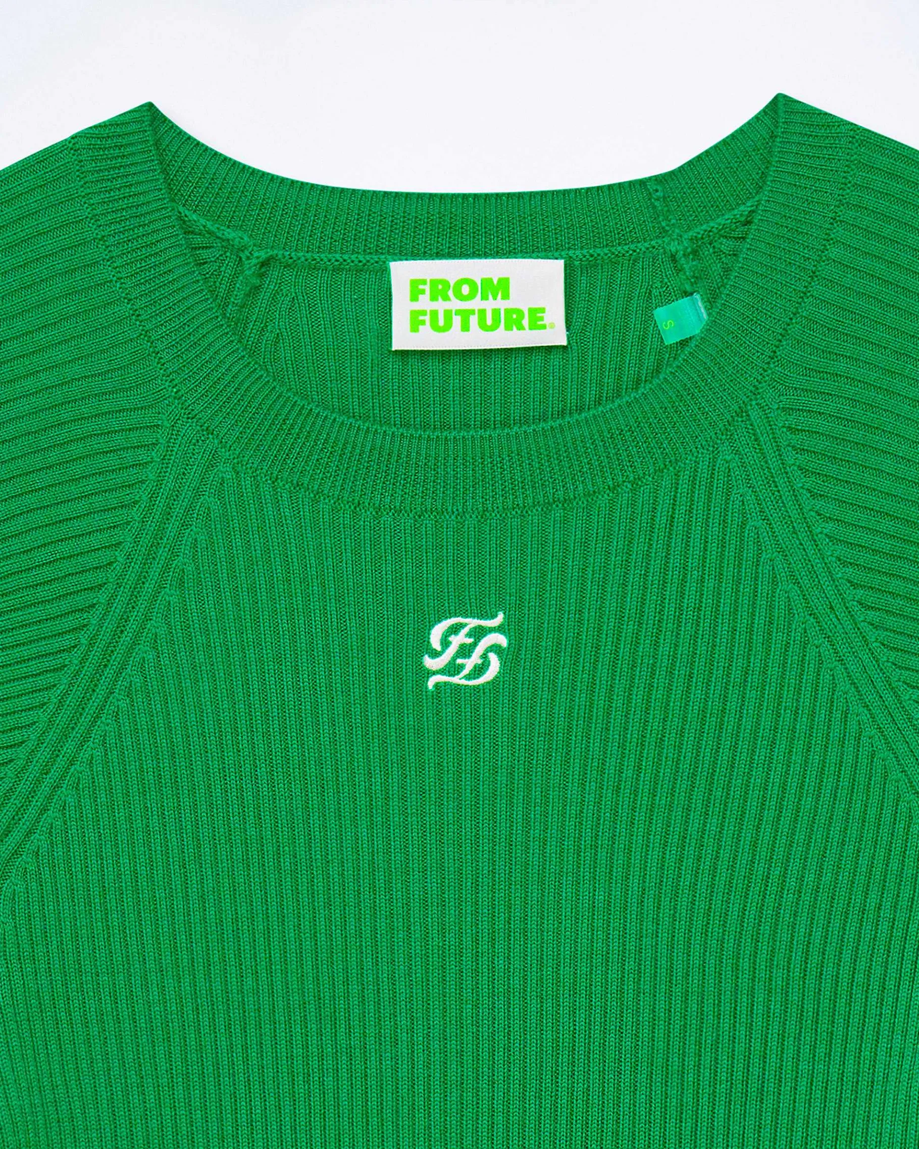 Sale FROM FUTURE Top Manches Courtes Bicolore Tropical Green