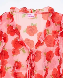 Discount FROM FUTURE Top Manches Longues Bettina Hot Roses