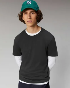 Clearance FROM FUTURE T-Shirt Col Rond Basique Anthracite