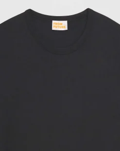 Online FROM FUTURE T-Shirt Col Rond Basique Anthracite