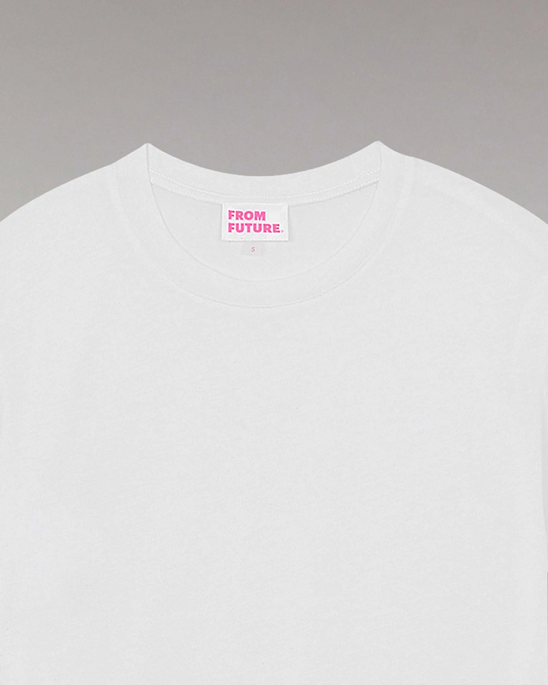 Sale FROM FUTURE T-Shirt Col Rond Basique Blanc