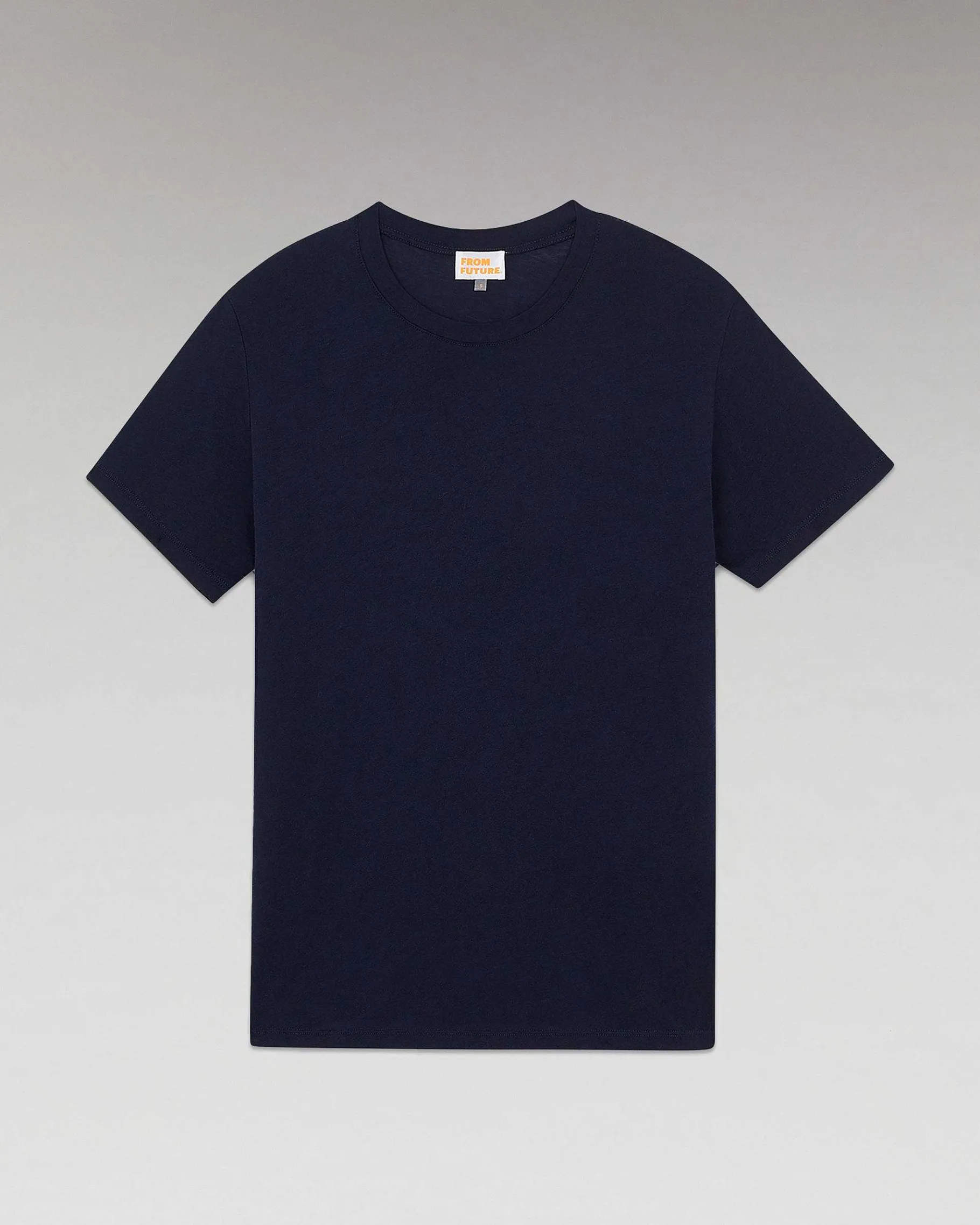 New FROM FUTURE T-Shirt Col Rond Basique Navy