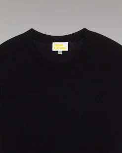 Discount FROM FUTURE T-Shirt Col Rond Basique Noir