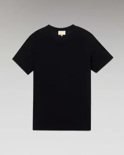 Discount FROM FUTURE T-Shirt Col Rond Basique Noir