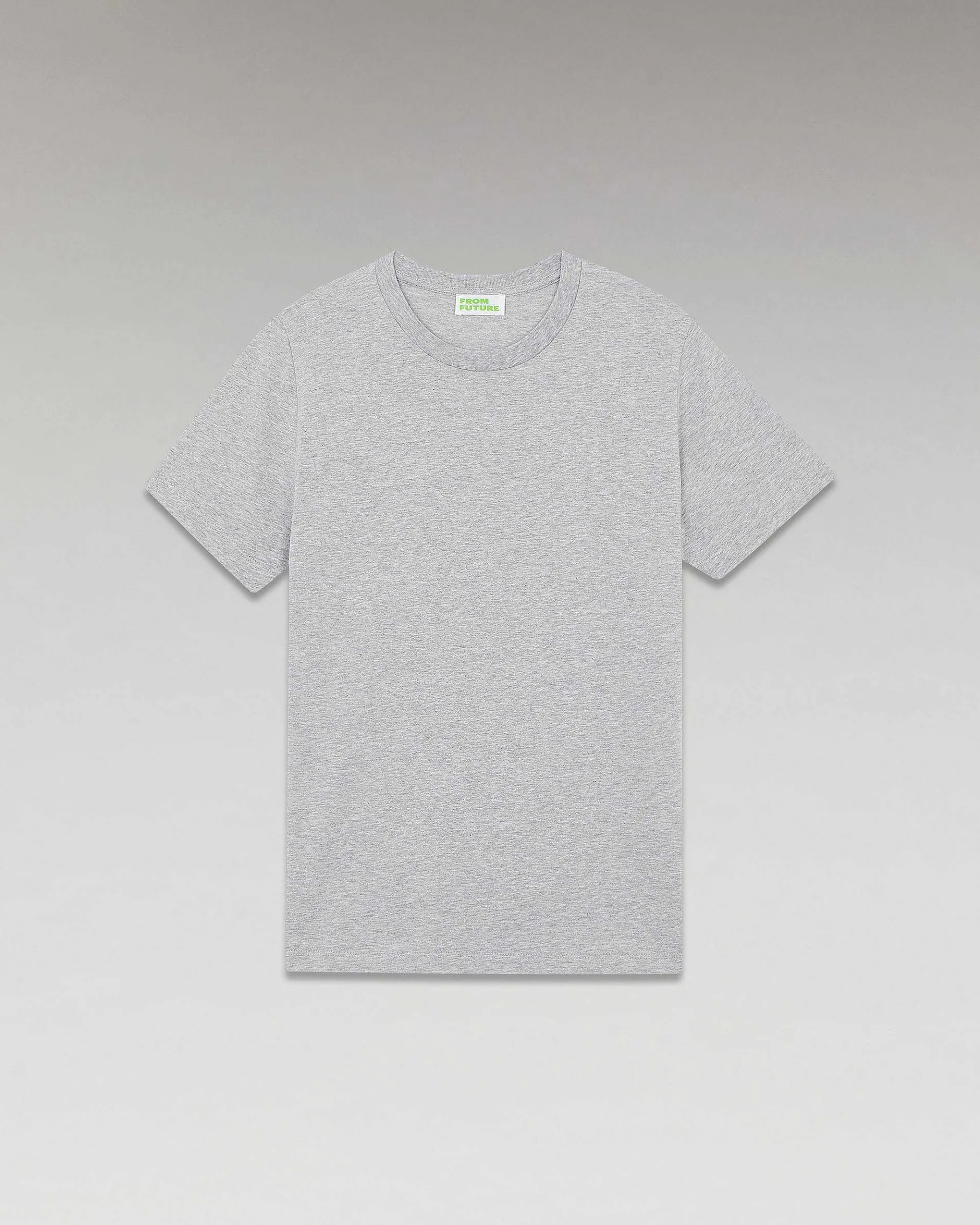 Discount FROM FUTURE T-Shirt Col Rond Boyfriend Gris Chine Clair