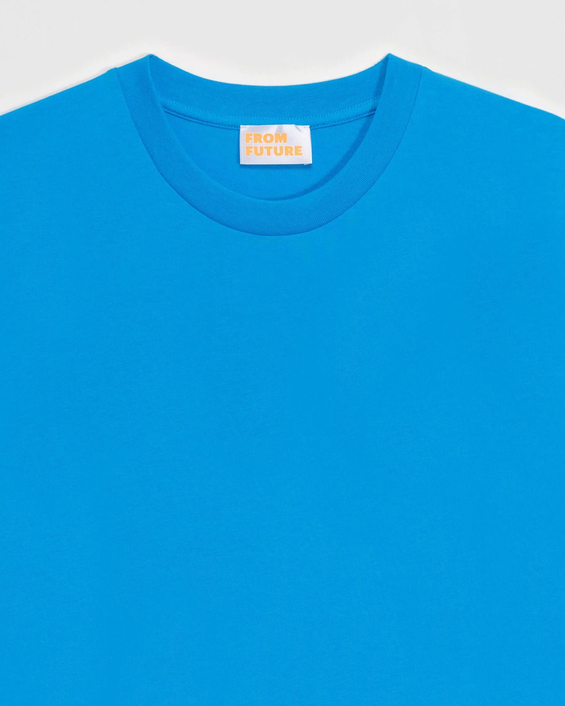 Online FROM FUTURE T-Shirt Col Rond Boyfriend Diva Blue