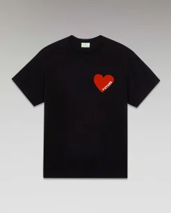 Best FROM FUTURE T-Shirt Col Rond Coeur Noir