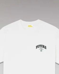 FROM FUTURE T-Shirt Col Rond College Blanc