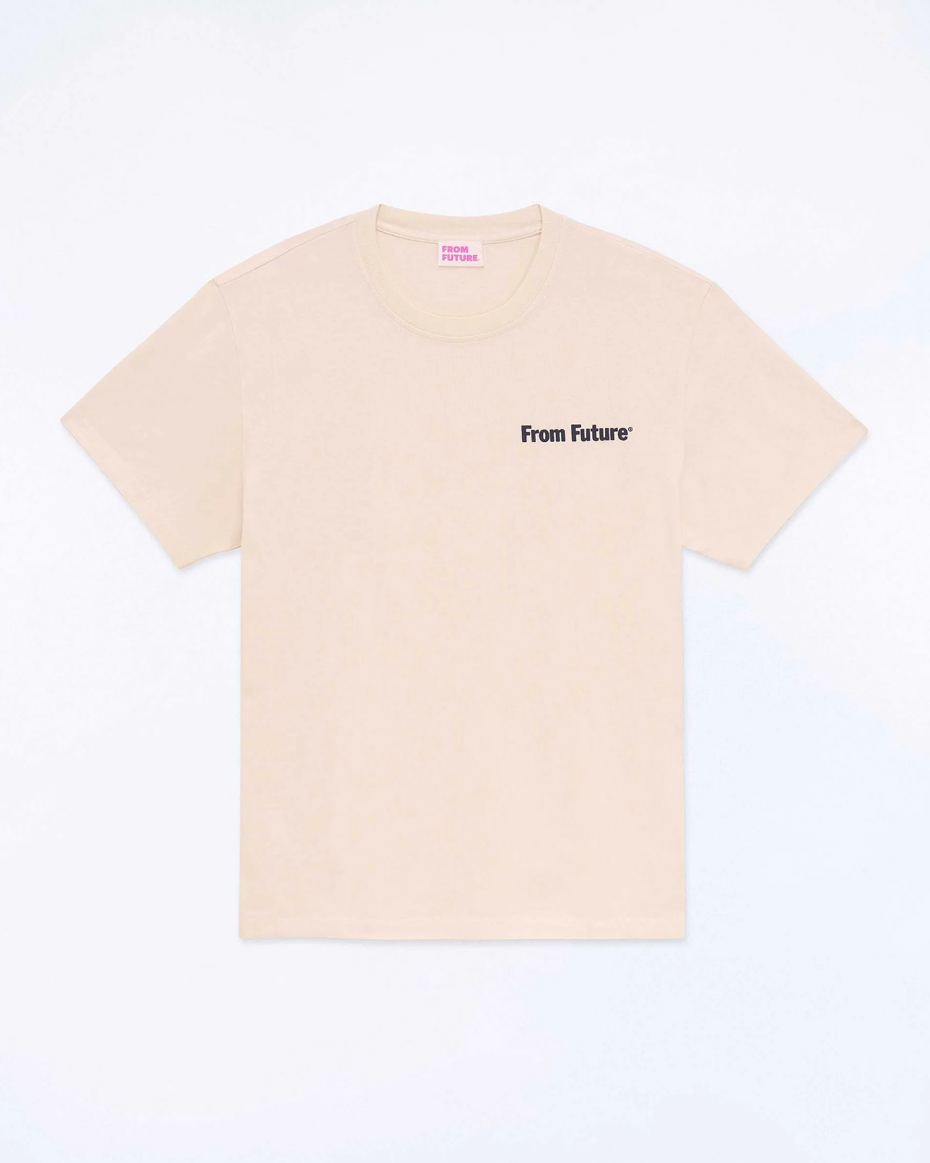 Outlet FROM FUTURE T-Shirt Col Rond Sable