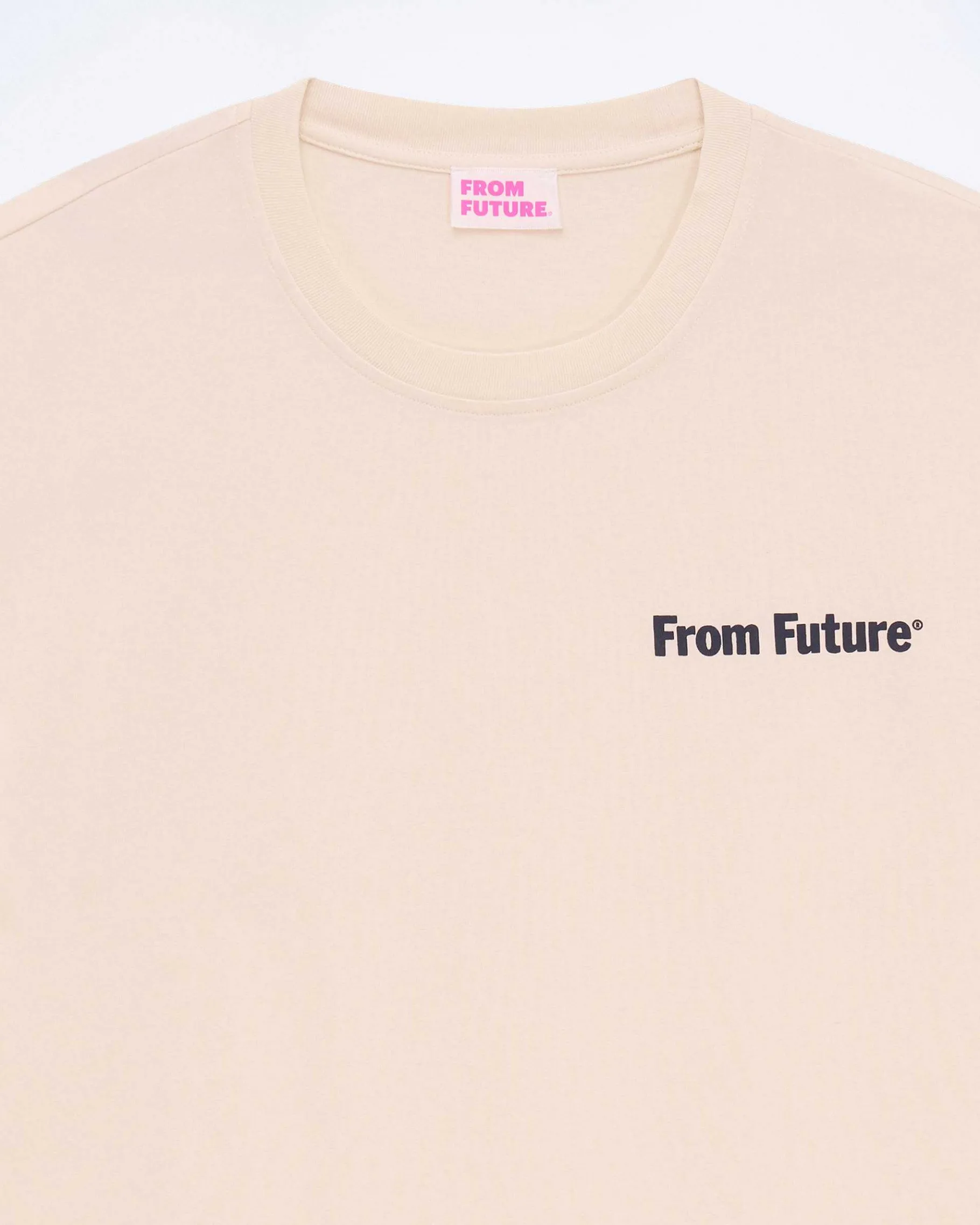 Outlet FROM FUTURE T-Shirt Col Rond Sable
