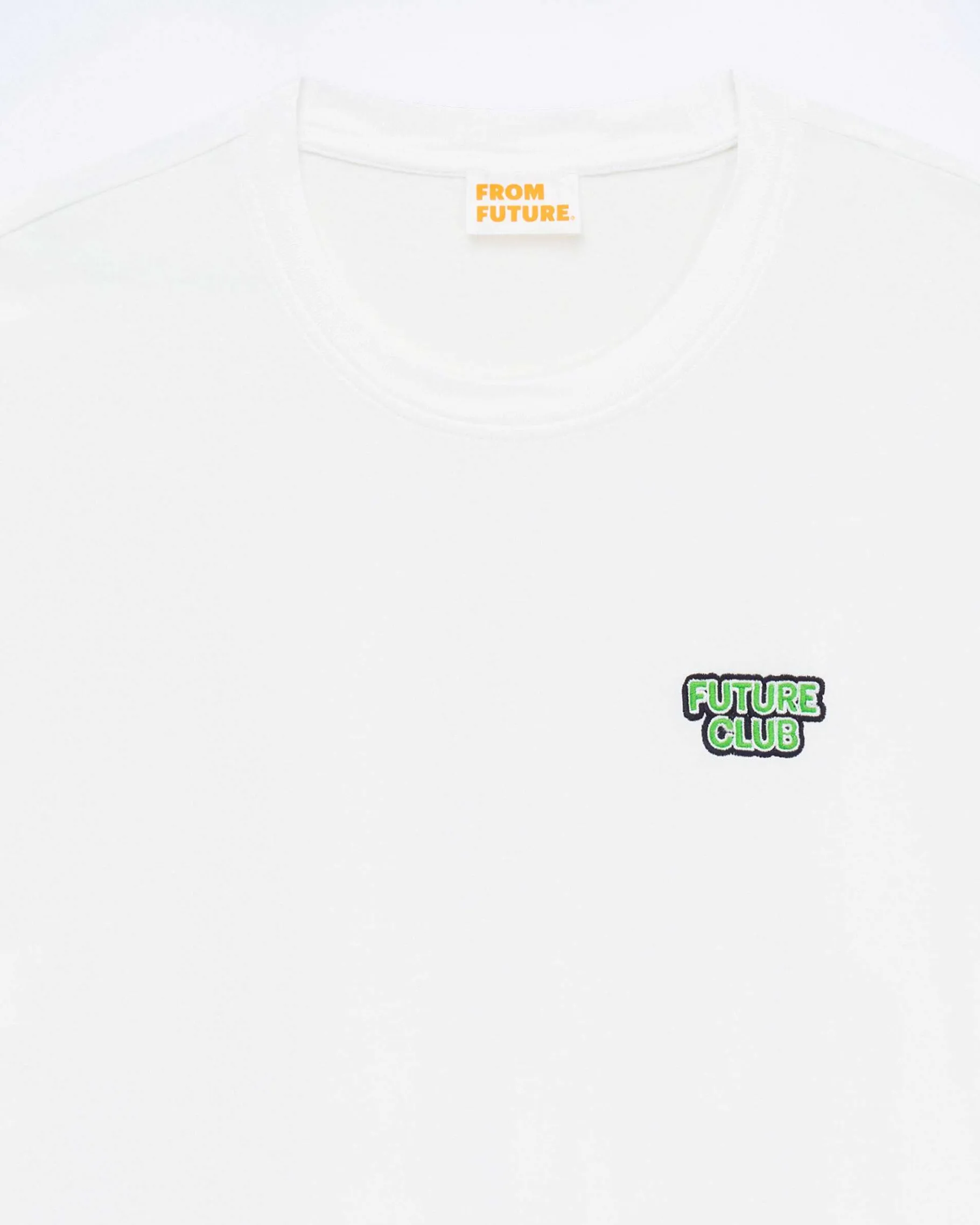 Sale FROM FUTURE T-Shirt Col Rond Future Club Blanc