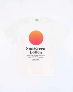 Hot FROM FUTURE T-Shirt Col Rond Manches Courtes Blanc