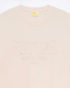 FROM FUTURE T-Shirt Col Rond Manches Courtes Sable