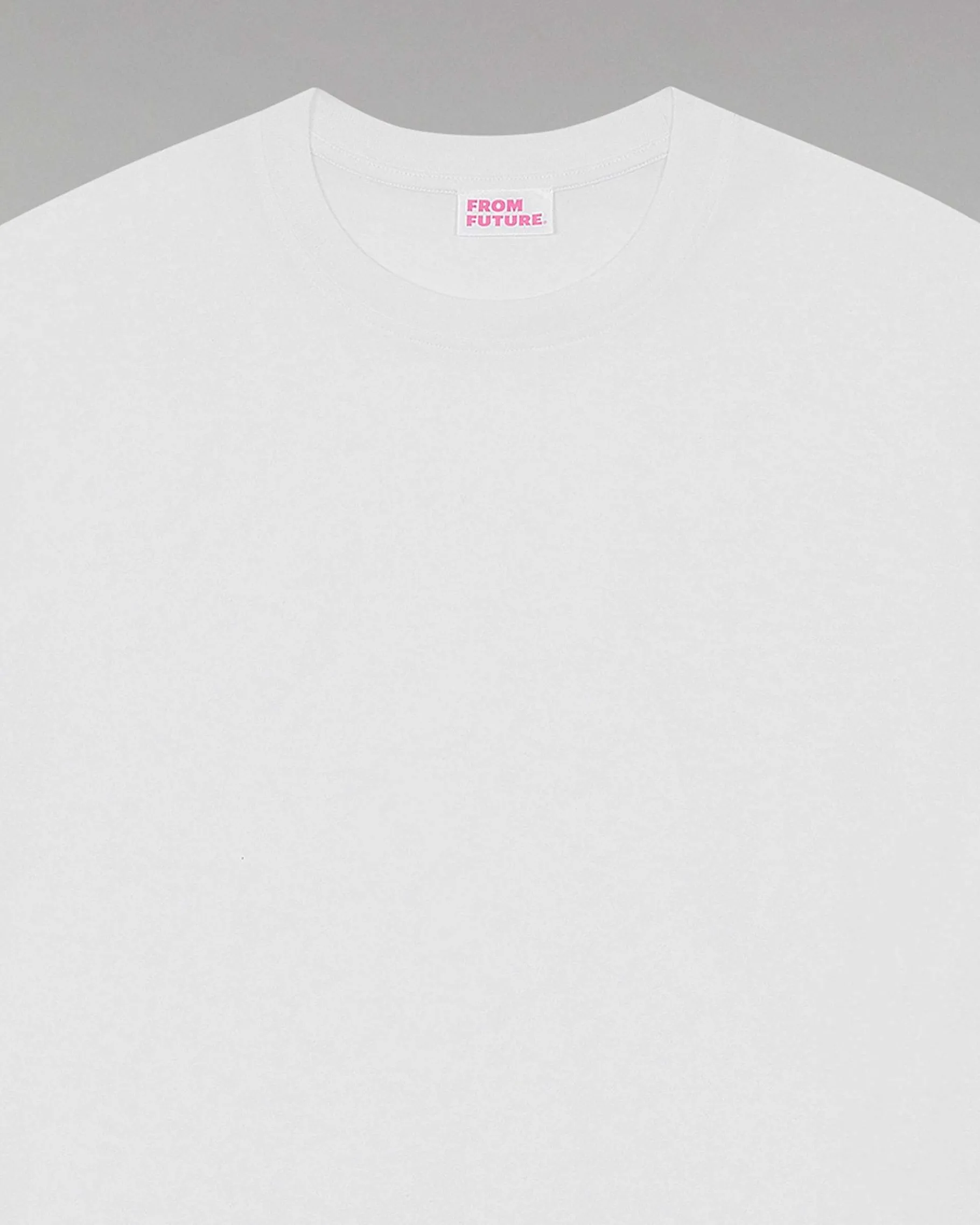 Clearance FROM FUTURE T-Shirt Col Rond Oversize Blanc