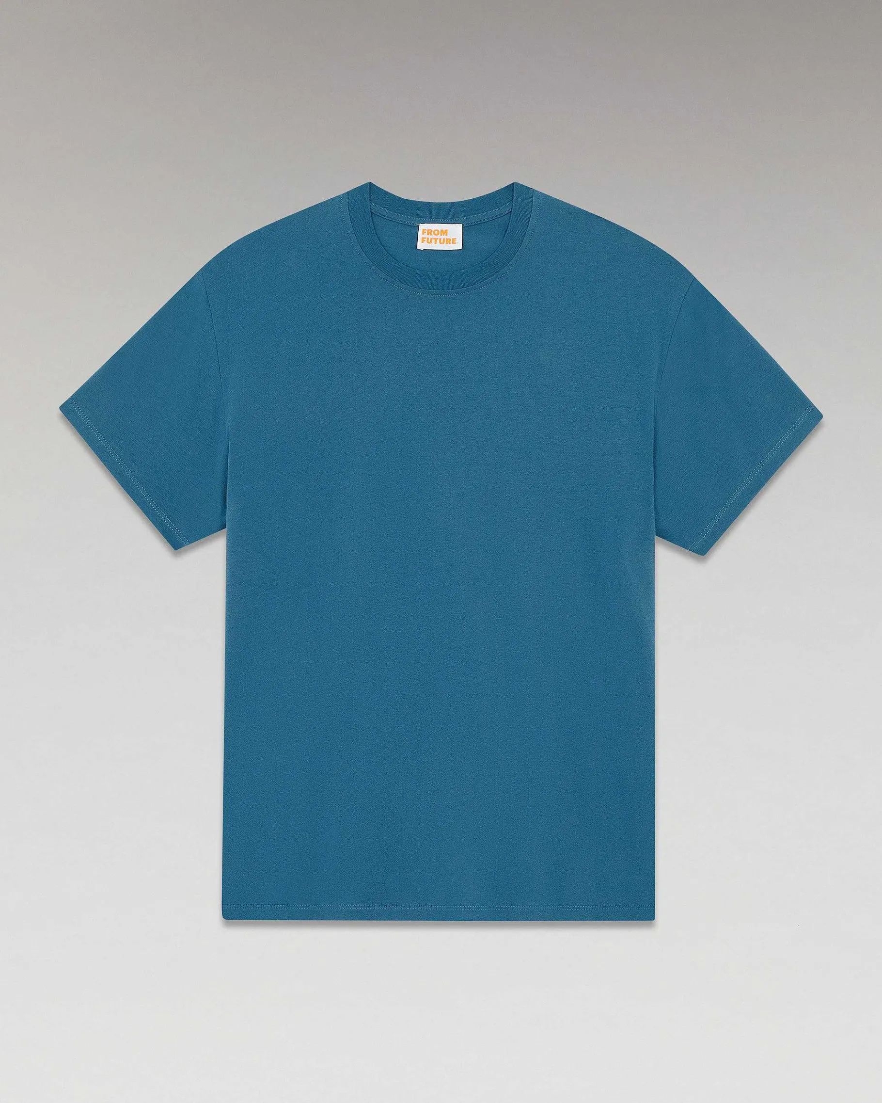 Outlet FROM FUTURE T-Shirt Col Rond Oversize Prussian Blue