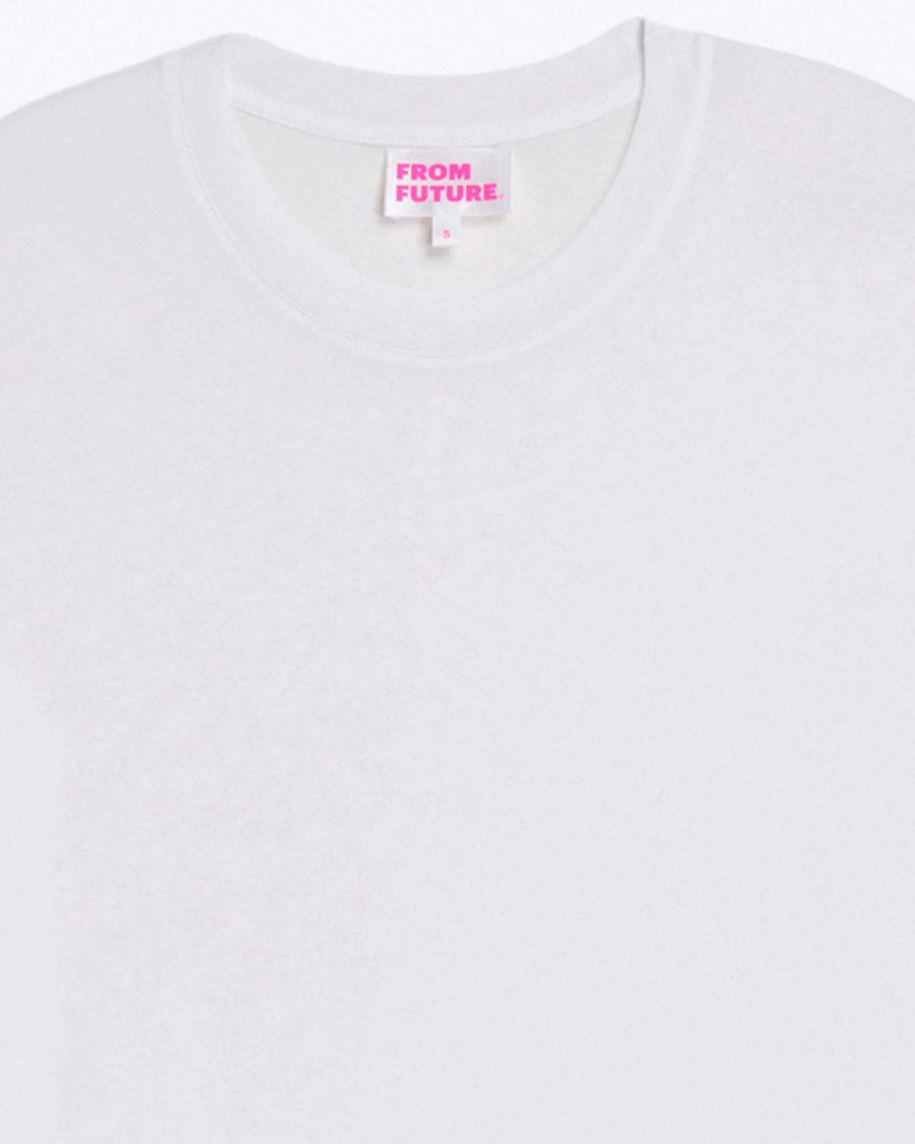 Discount FROM FUTURE T-Shirt Col Rond Supima Blanc