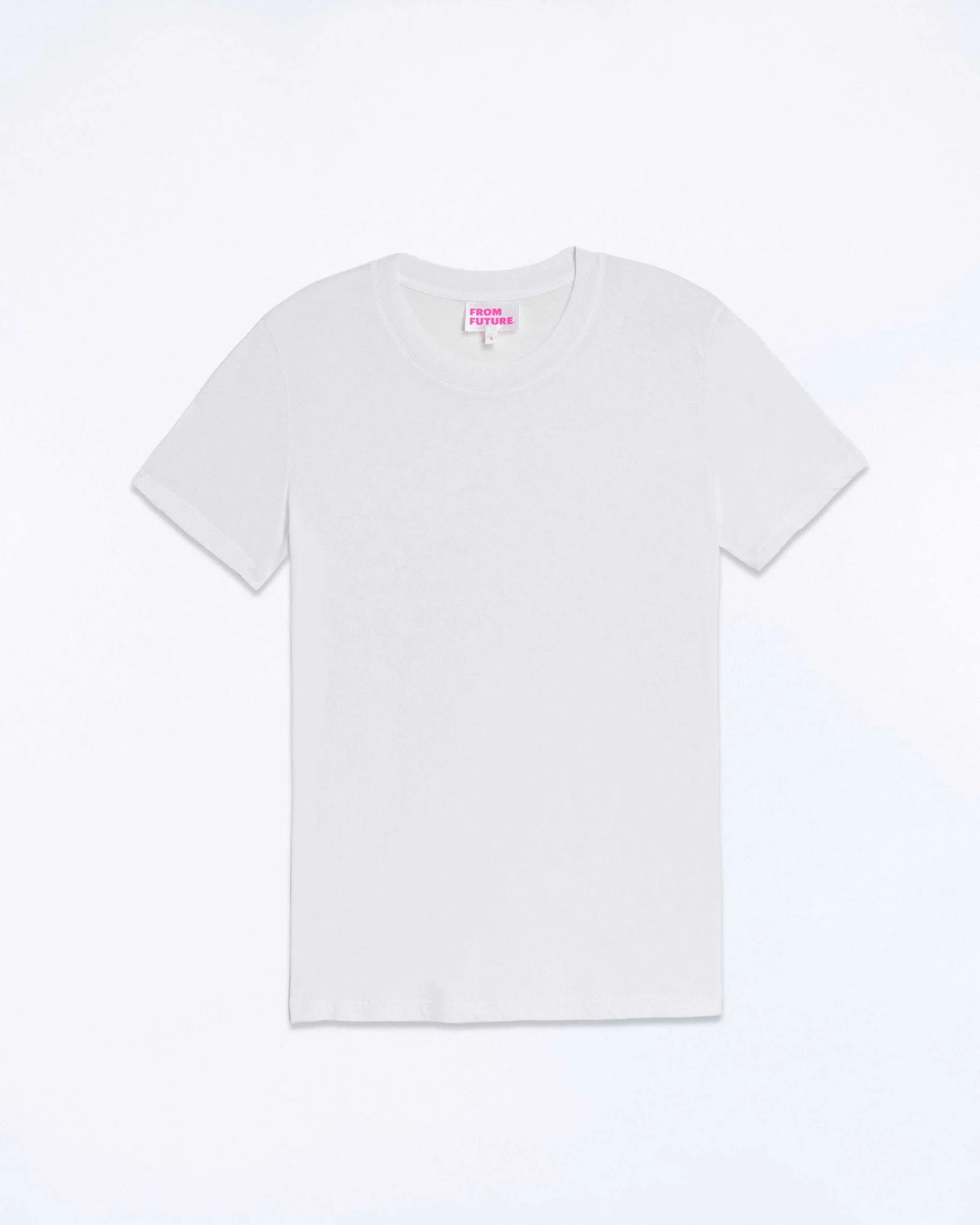 Discount FROM FUTURE T-Shirt Col Rond Supima Blanc