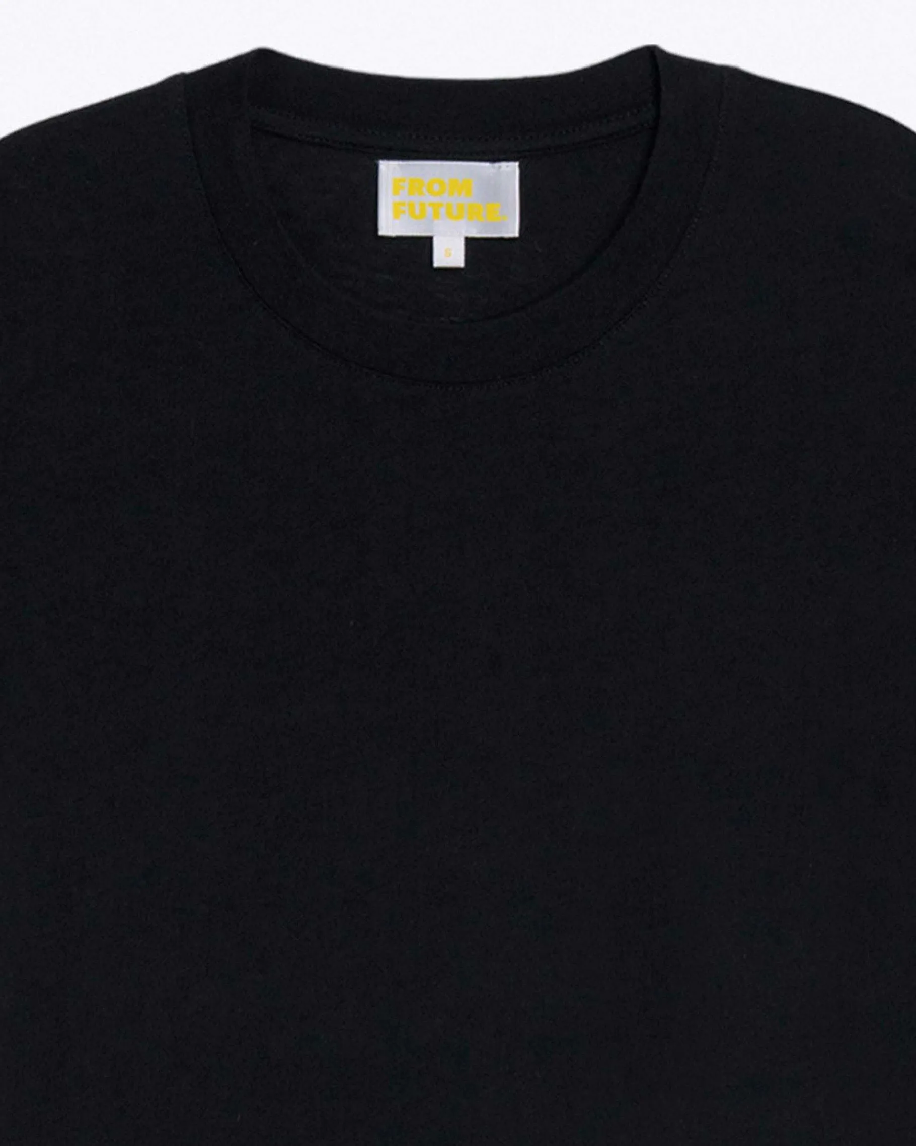 Online FROM FUTURE T-Shirt Col Rond Supima Noir