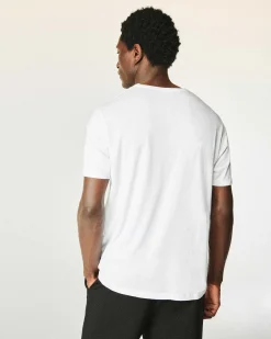 New FROM FUTURE T-Shirt Col Rond Uni Blanc
