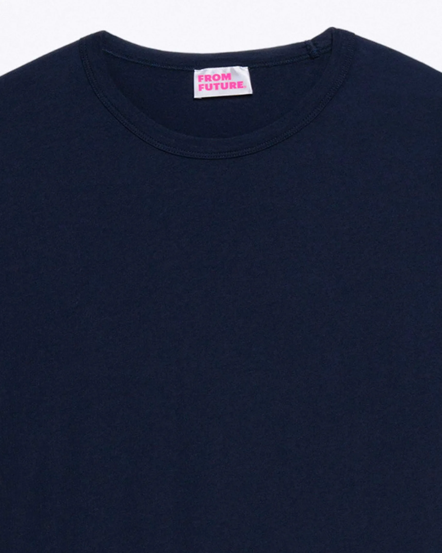 Sale FROM FUTURE T-Shirt Col Rond Uni Navy