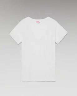 Online FROM FUTURE T-Shirt Col V Basique Blanc
