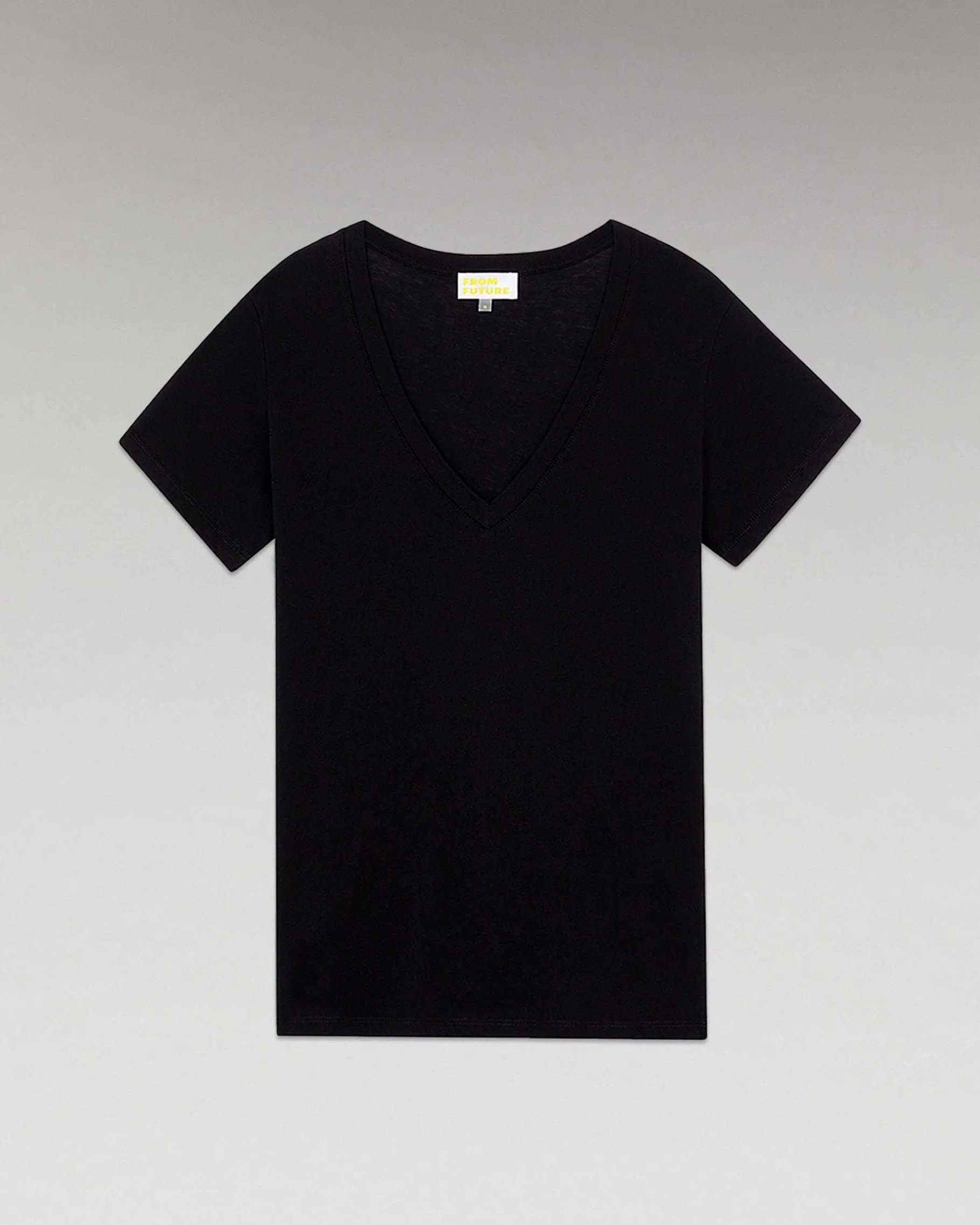 Best FROM FUTURE T-Shirt Col V Basique Noir