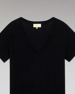 Best FROM FUTURE T-Shirt Col V Basique Noir