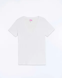 Hot FROM FUTURE T-Shirt Col V Supima Blanc