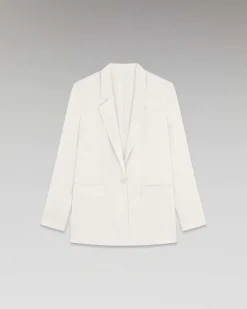 Online FROM FUTURE Veste Blazer Satinee Champagne