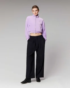 Hot FROM FUTURE Veste Courte Velours Holiday Lilac