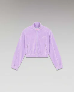 Hot FROM FUTURE Veste Courte Velours Holiday Lilac