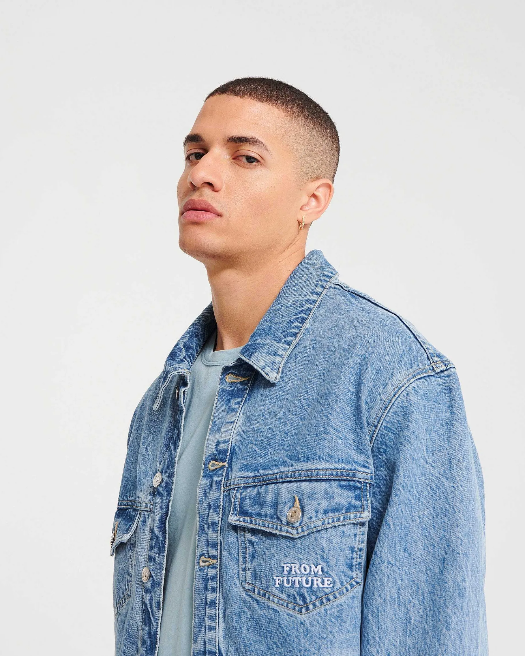 Clearance FROM FUTURE Veste Jean Light Blue